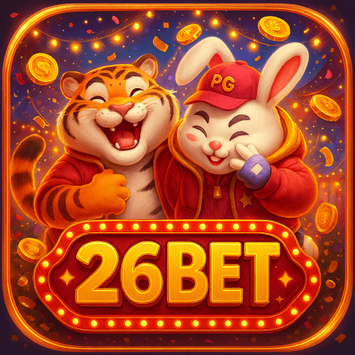 Imagem promocional da 26BET mostrando a plataforma e suas vantagens